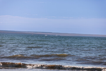 Blue ocean at Penísula de Valdés, Patagonia Argentina