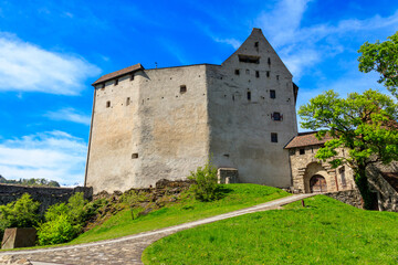 Fototapeta na wymiar Gutenberg Castle in town of Balzers, Liechtenstein