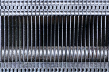 gray metal texture from a part of the iron grille on the video card