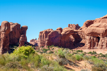 a landscape photograph taken in Arches National Park