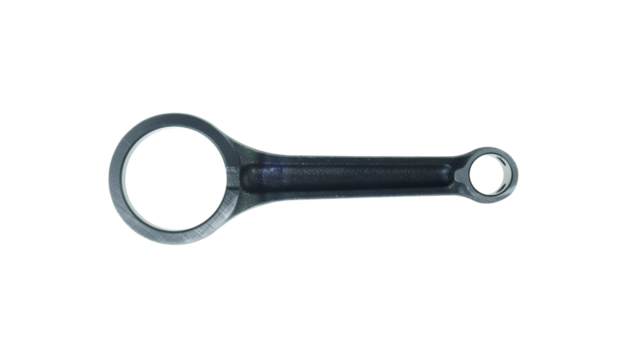 Connecting rods - spare parts isolated on transparent background.