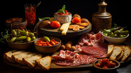 Tapas from spain varied mix of most popular tapa mediterranean food