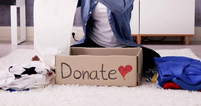 Donating Decluttering And Cleaning Up Wardrobe