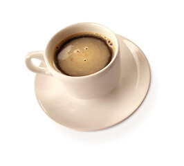 Cup of coffee and pyrex
