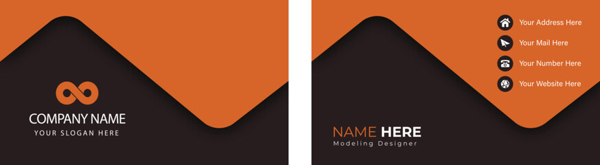 Contemporary Professional Card Template Get the Vector for Free