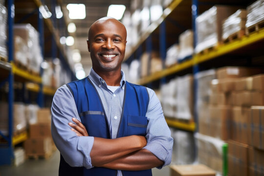 Confident Warehouse Manager Portrait