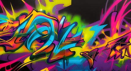 grafitti abstract colorful background