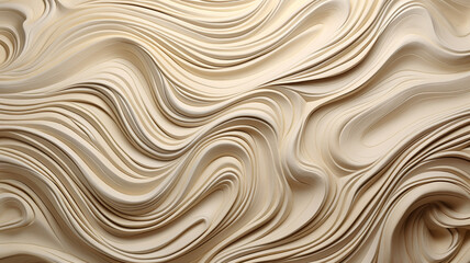 Obraz premium wavy pattern wooden background light creamy color bas relief