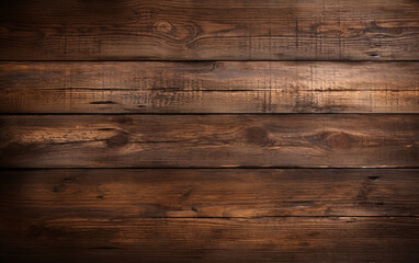 Obraz premium Dark old wooden table empty texture background