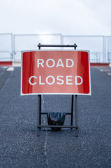 Urban Road Closed Sign