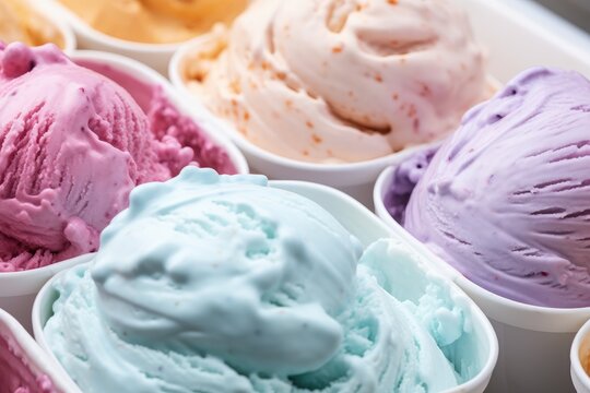 Ice Cream Closeup Picture, Cold Dessert, Summer Fresh