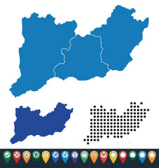 Set maps of Southern Great Plain province