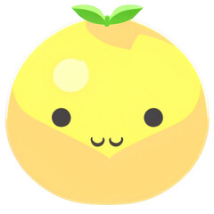 Fototapeta premium Yellow Lemon with leaf