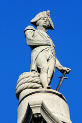 Nelson's Column at Trafalgar Square in London