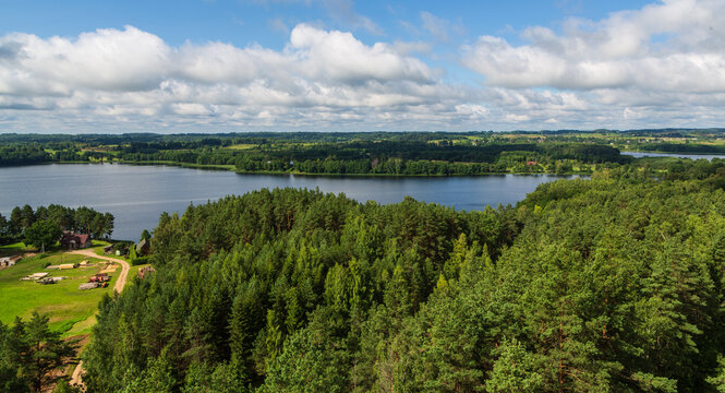 Lakes in Auk&scaron;taitija National Park, Lithuania