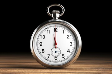Large stopwatch with a brown and black background.