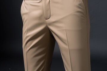 Slim-cut formal men's suit trousers in a business style.