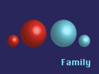 Family, abstract Illustration