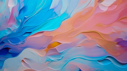 Abstract Background From The Smears Of Acrylic Paint