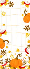 Autumnal vertical banner