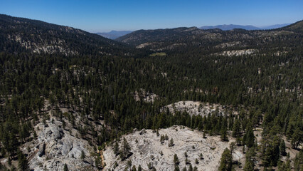 Fototapeta na wymiar Aerial View of Sequoia National Forest, Kern County, California