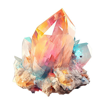 Crystals minerals and stones exhibit diverse colors textures and visible grain on large scale