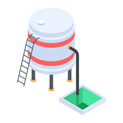 Pack of Industrial Isometric Icons 

