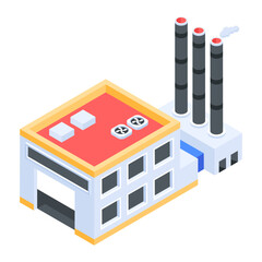 Pack of Industrial Isometric Icons 

