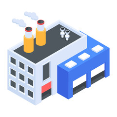 Pack of Industrial Isometric Icons 

