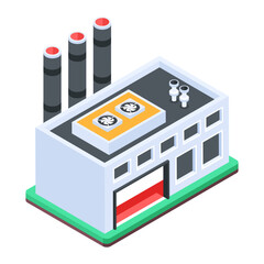 Pack of Industrial Isometric Icons 

