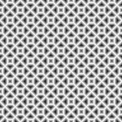 Repeated color polygons on white background. Symmetric geometric figures wallpaper. Seamless surface pattern design with pentagons and squares. Tiles motif. Digital paper for textile print. Vector art