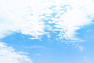 The sky has the light of the sun, the sky is blue, there are small and large clouds alternating and moving slowly, with the sunlight passing, creating a miraculous  Phuket Thailand.