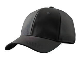 Mockup black baseball cap isolated
