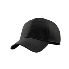 Mockup black baseball cap isolated