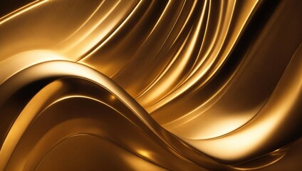 a gold wavy lines on a surface