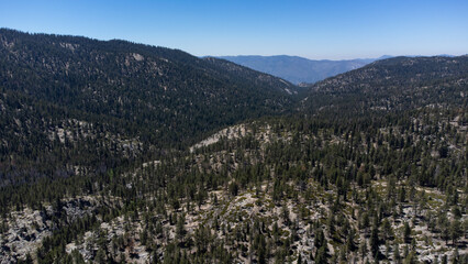 Aerial View of Sequoia National Forest, Kern County, California