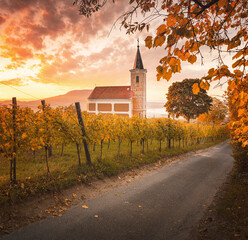 Famous Lengyel Chapel in Hegymagas, Hungary
