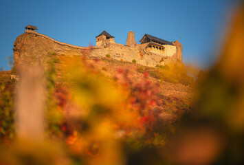Famous medieval castle of Boldogko, Hungary in autumn