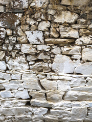 texture of old stone wall with various sizes 