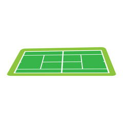 tennis court icon logo vector design template