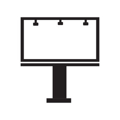 Billboard icon logo vector design template