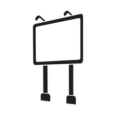 Obraz premium Billboard icon logo vector design template