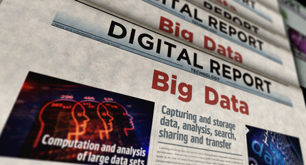 Big data analysis technology newspaper printing media