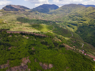 Obraz premium Aerial view of iskar gorge, Balkan Mountains, Bulgaria