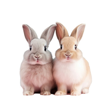 transparent background rabbits