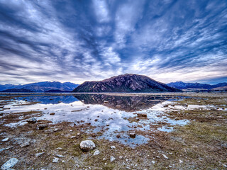 Evening reflections in Lake Wanaka