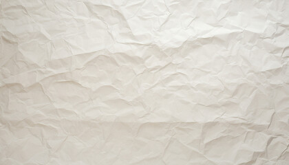 Obraz premium crumpled creased crinkled paper texture white cream color pattern background wallpaper