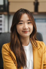 Cute Asian korean business woman as MBA Fresh Graduate No Experience jobs and career opportunities, remote online job to see detailed job requirements, compensation, duration, employer history