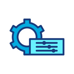 icon customization. Personal change. Change levels. Customization and alignment. Isolated on white editable background.