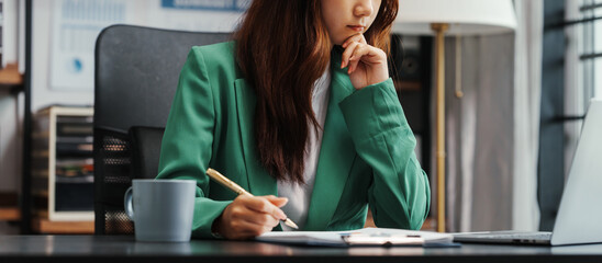 serious, Cute Asian korean business woman as MBA Fresh Graduate No Experience jobs and career...